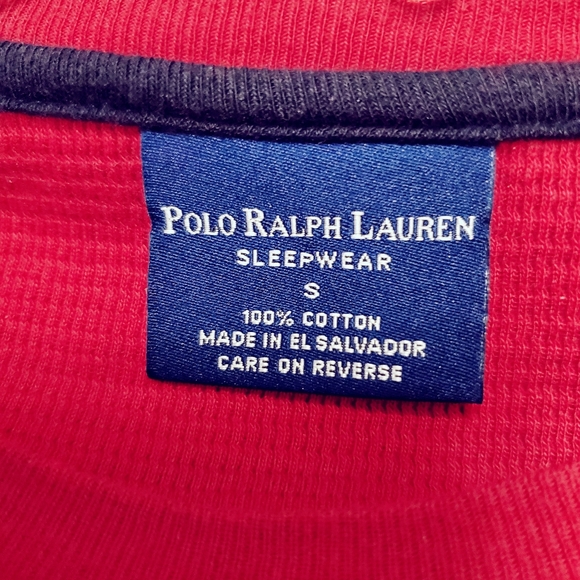 Polo Ralph Lauren Men's Sleepwear. Thermal Top Size Small - Picture 2 of 5